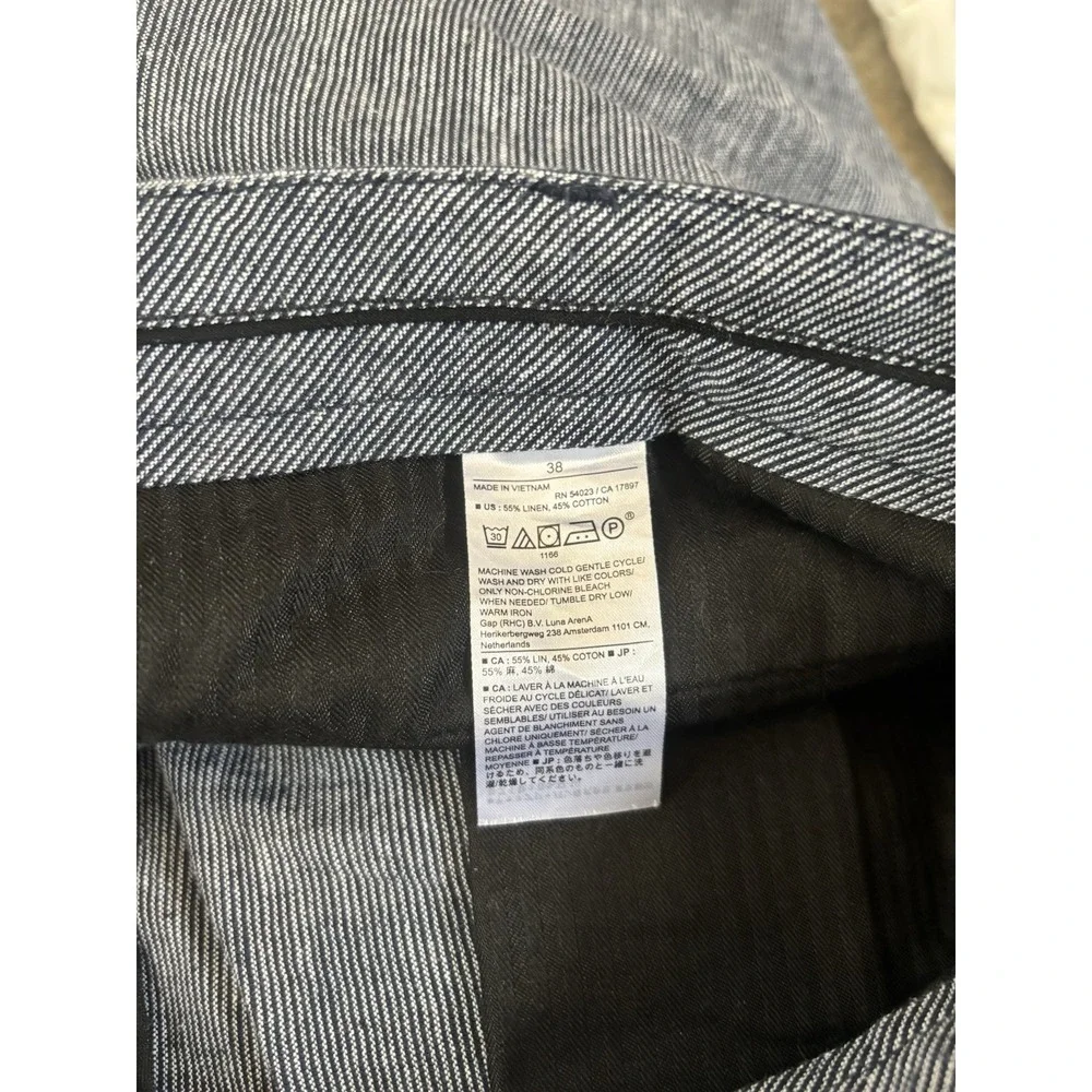 Banana Republic Linen blend‎ Shorts Mens 38x9 Navy Preppy Resort Vacation